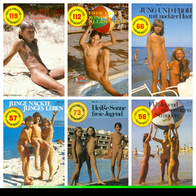 Sonnenfreunde Sonderheft Nr.56-119 vintage nudists photo magazine [家族のヌーディズム]